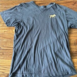 Back down south Men's Black T-Shirt with Dog Emblem